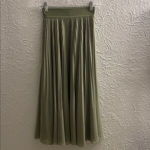 Aritzia Sage Green A-Line Skirt